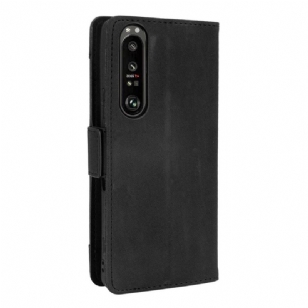 Housse Sony Xperia 1 III Premium avec Porte Cartes