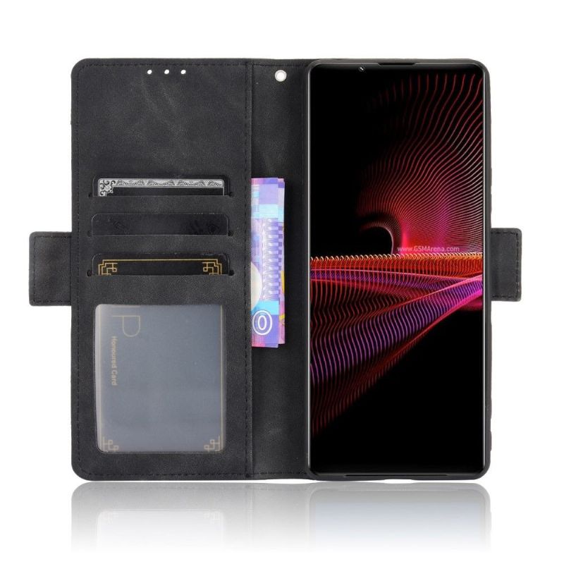 Housse Sony Xperia 1 III Premium avec Porte Cartes