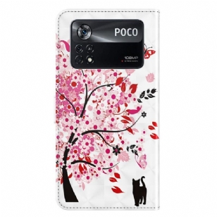 Housse Xiaomi Poco X4 Pro 5G Arbre à Fleurs