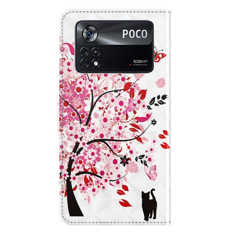 Housse Xiaomi Poco X4 Pro 5G Arbre à Fleurs