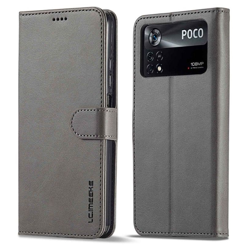 Housse Xiaomi Poco X4 Pro 5G Effet Cuir LC.IMEEKE