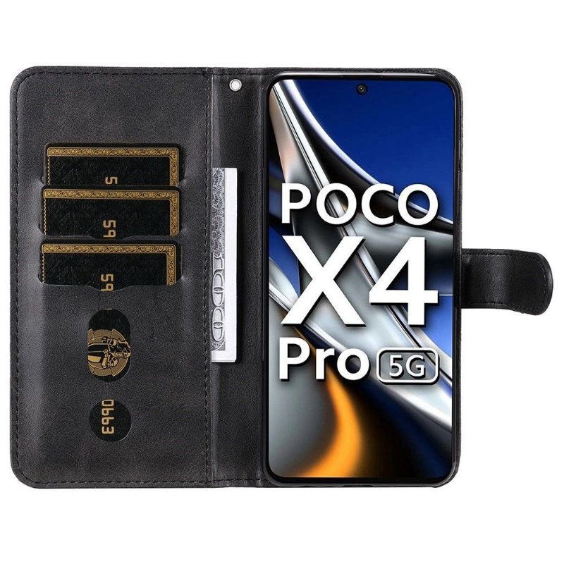 Housse Xiaomi Poco X4 Pro 5G Éléna Portefeuille