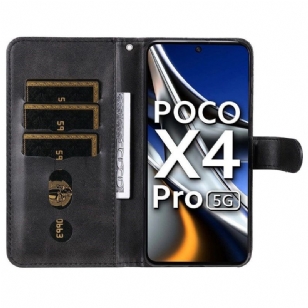 Housse Xiaomi Poco X4 Pro 5G Éléna Portefeuille