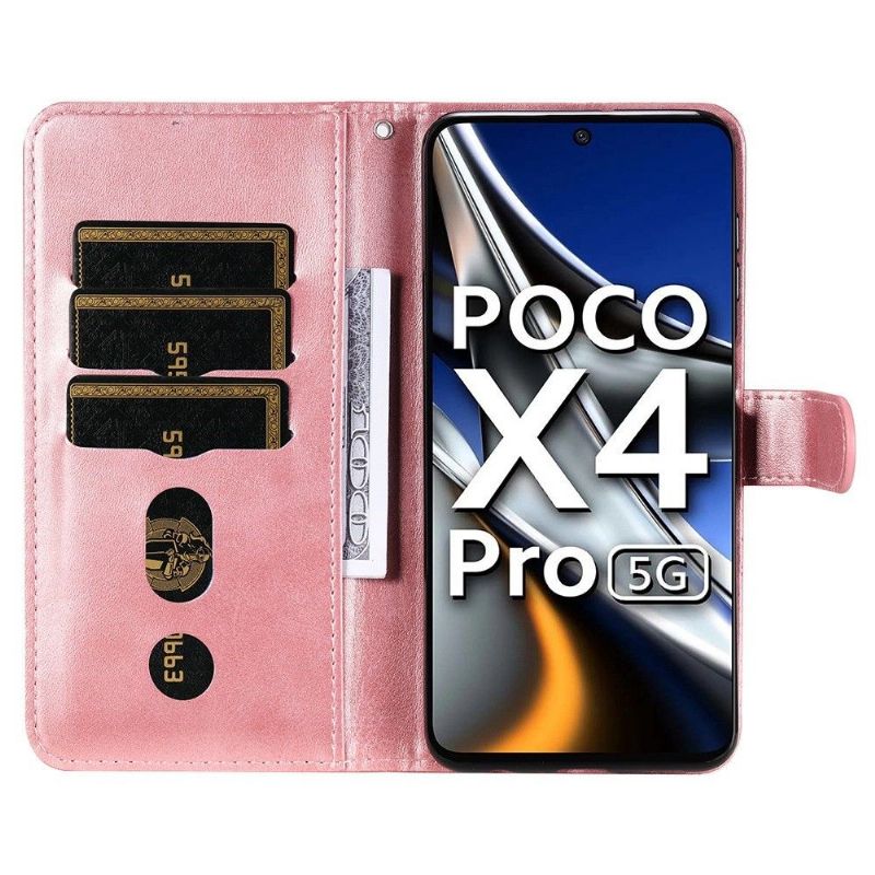 Housse Xiaomi Poco X4 Pro 5G Éléna Portefeuille