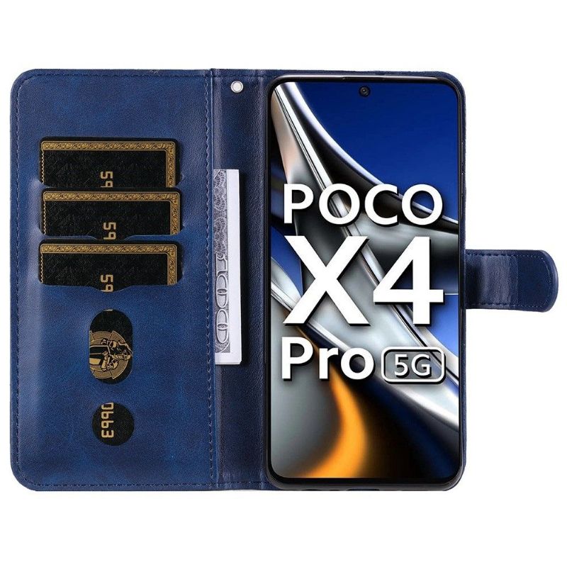 Housse Xiaomi Poco X4 Pro 5G Éléna Portefeuille