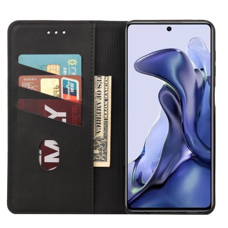 Housse Xiaomi Poco X4 Pro 5G folio portefeuille effet cuir