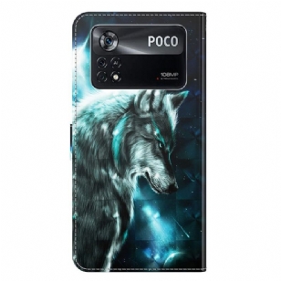 Housse Xiaomi Poco X4 Pro 5G Loup pensant