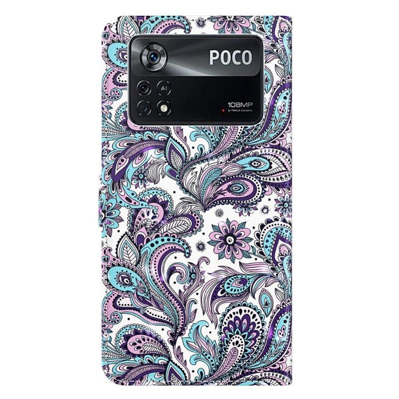 Housse Xiaomi Poco X4 Pro 5G Paisley Fleur