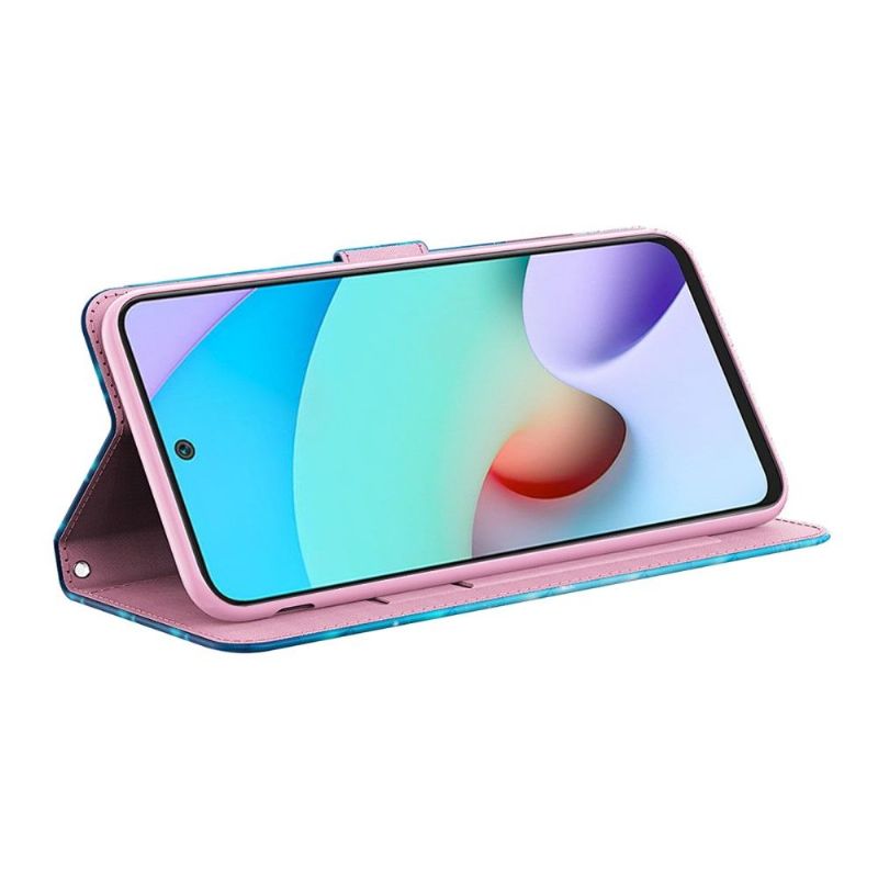 Housse Xiaomi Poco X4 Pro 5G papillons bleus scintillants