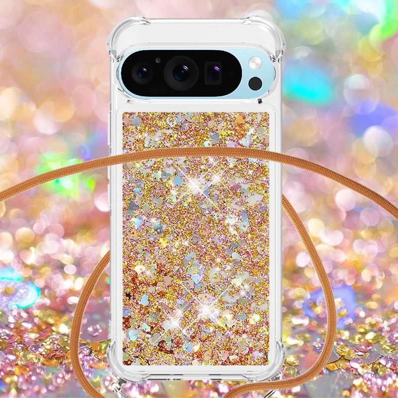 Coque à Cordon Google Pixel 9 / Pixel 9 Pro Paillettes