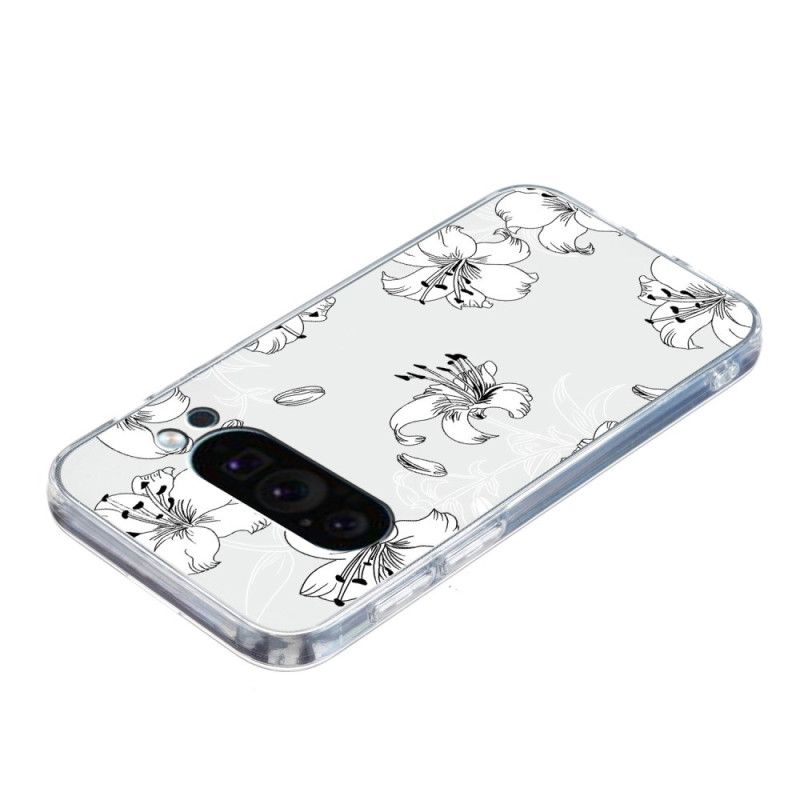 Coque Google Pixel 9 Fleurs Blanches