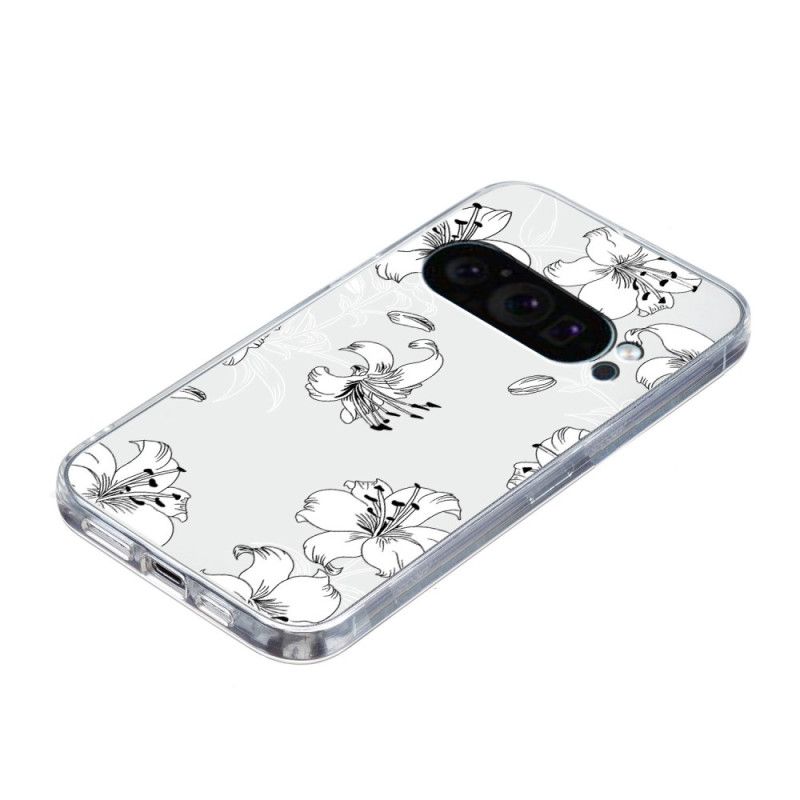 Coque Google Pixel 9 Fleurs Blanches