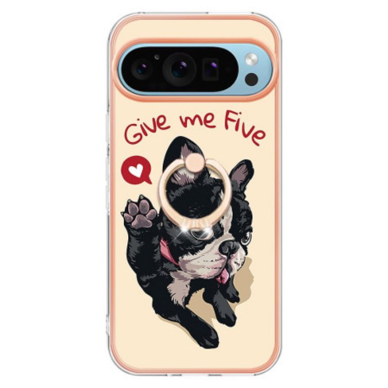 Coque Google Pixel 9 / Pixel 9 Pro Anneau-Support Chien