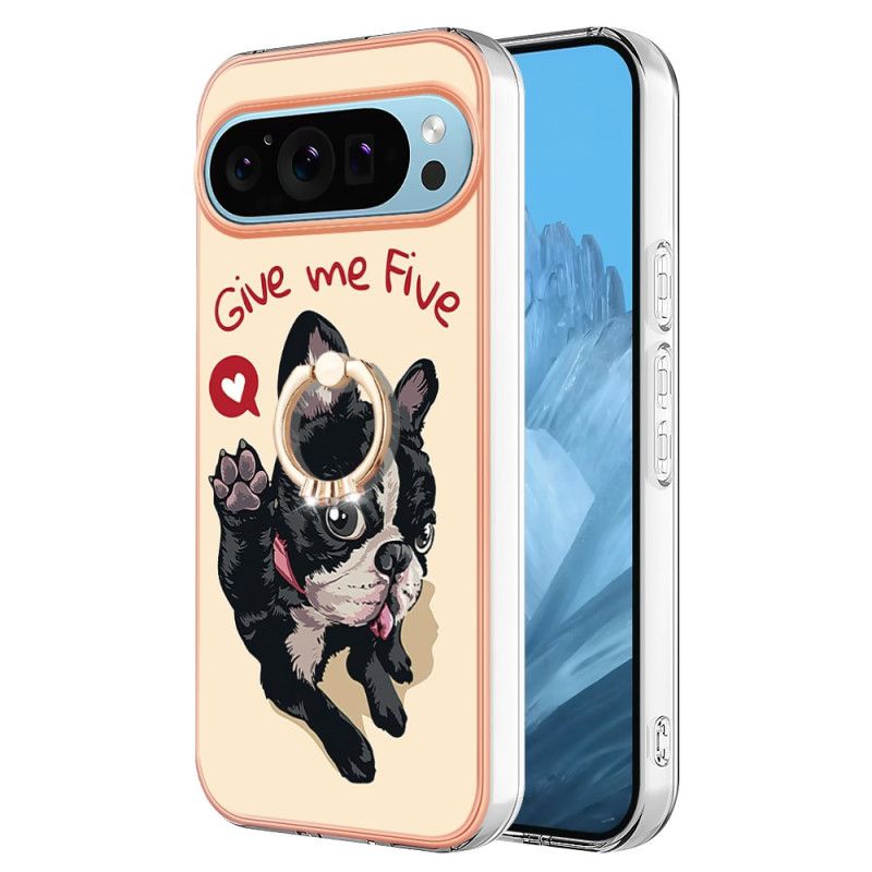 Coque Google Pixel 9 / Pixel 9 Pro Anneau-Support Chien