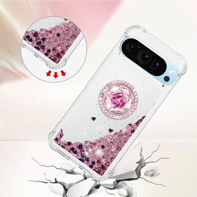 Coque Google Pixel 9 / Pixel 9 Pro Anneau-Support Paillettes