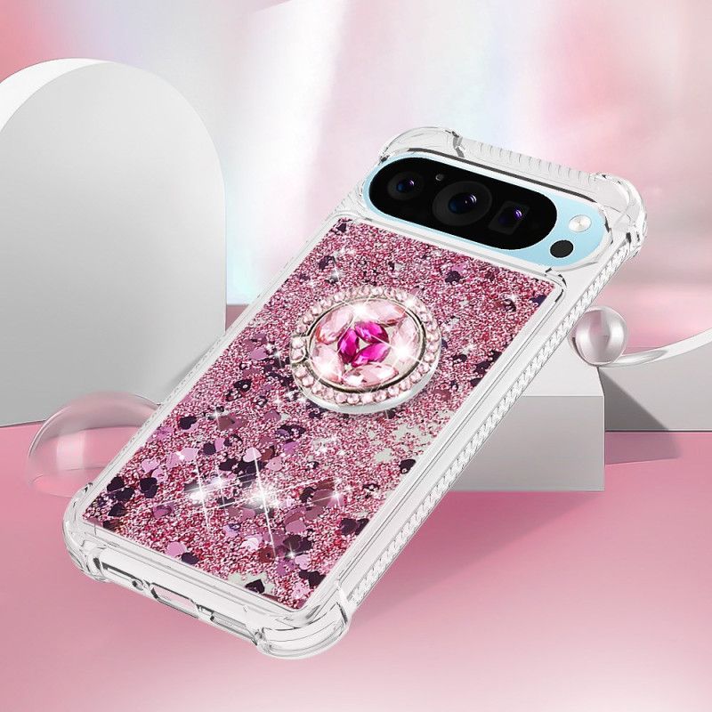 Coque Google Pixel 9 / Pixel 9 Pro Anneau-Support Paillettes