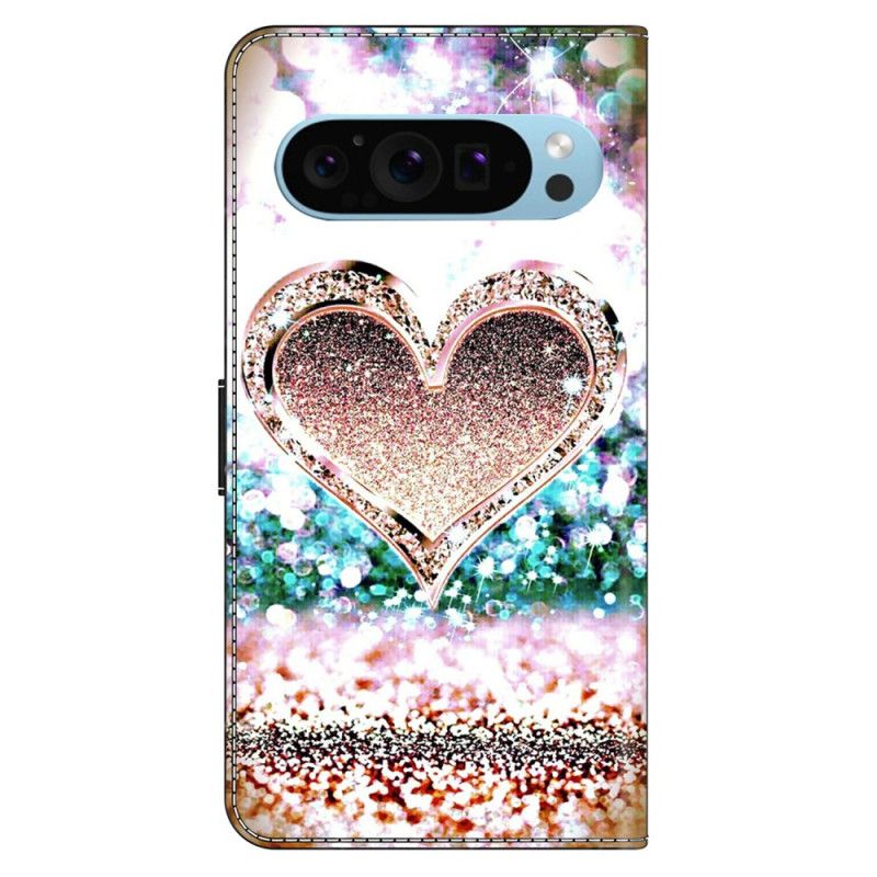 Housse Google Pixel 9 / Pixel 9 Pro Coeur de Diamant Rose