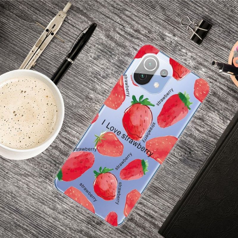 Coque Xiaomi Mi 11 Strawberry