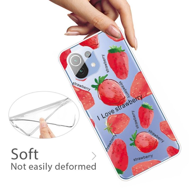 Coque Xiaomi Mi 11 Strawberry