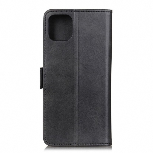 Housse portefeuille Xiaomi Mi 11 simili cuir mat