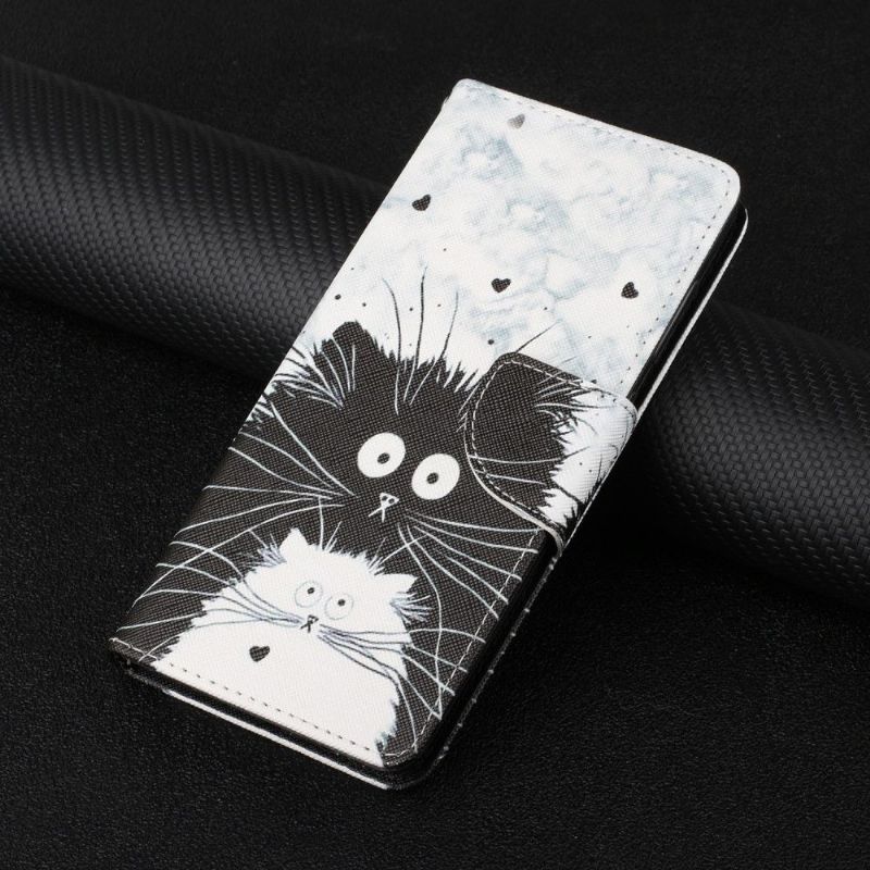 Housse Xiaomi Mi 11 chats noir et blanc