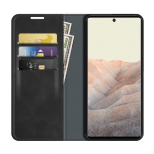 Étui Google Pixel 6 simili cuir fonction stand