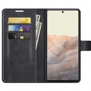 Housse Google Pixel 6 portefeuille style cuir