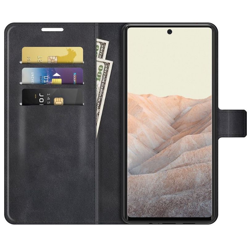 Housse Google Pixel 6 portefeuille style cuir