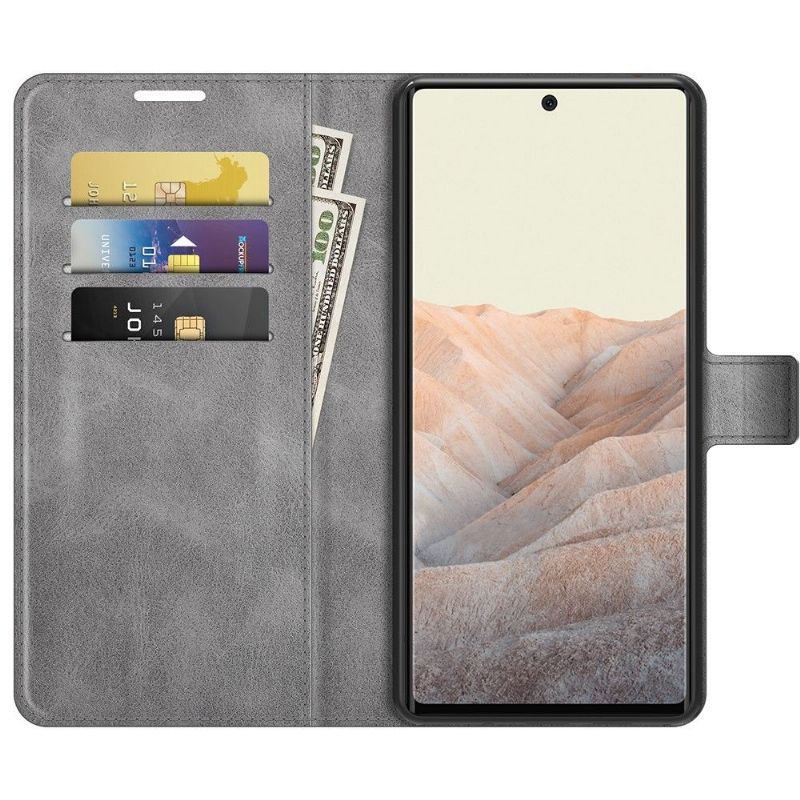 Housse Google Pixel 6 portefeuille style cuir