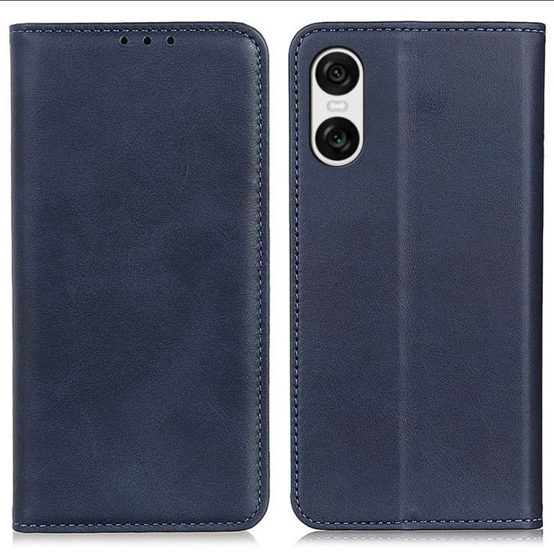 Flip Cover Sony Xperia 10 VI Cuir Fendu