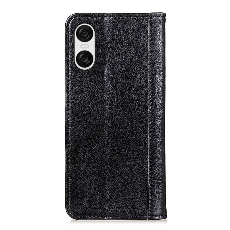 Flip CoverSony Xperia 10 VI Cuir Fendu