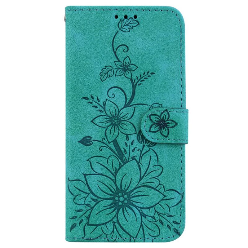 Housse Sony Xperia 10 VI Motif Floral à Lanière