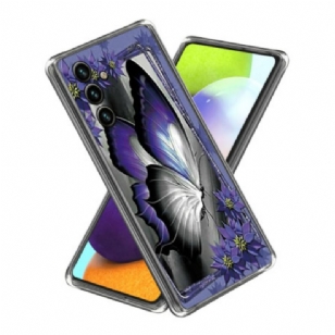 Coque Samsung Galaxy A15 Papillon Violet