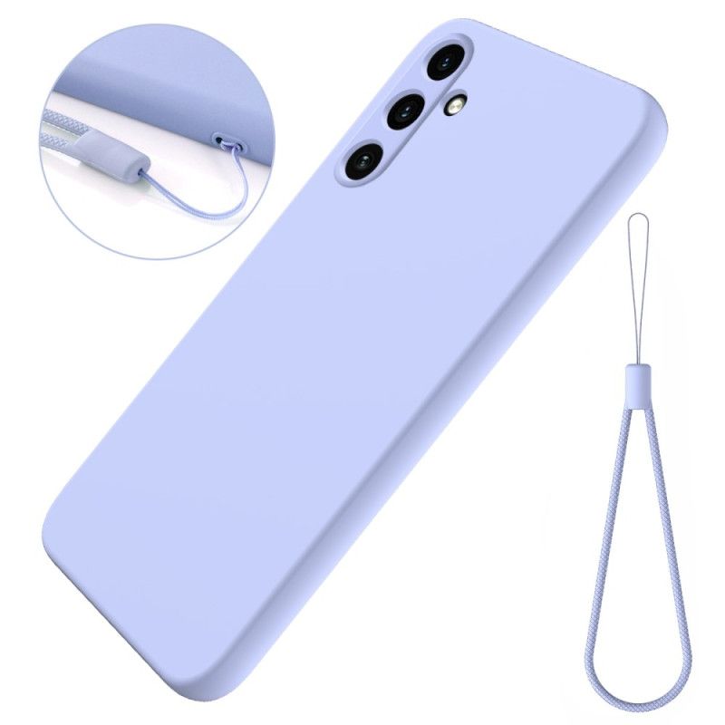 Coque Samsung Galaxy A15 Silicone Liquide à Lanière