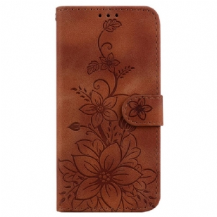 Housse Samsung Galaxy A15 Motif Floral à Lanière