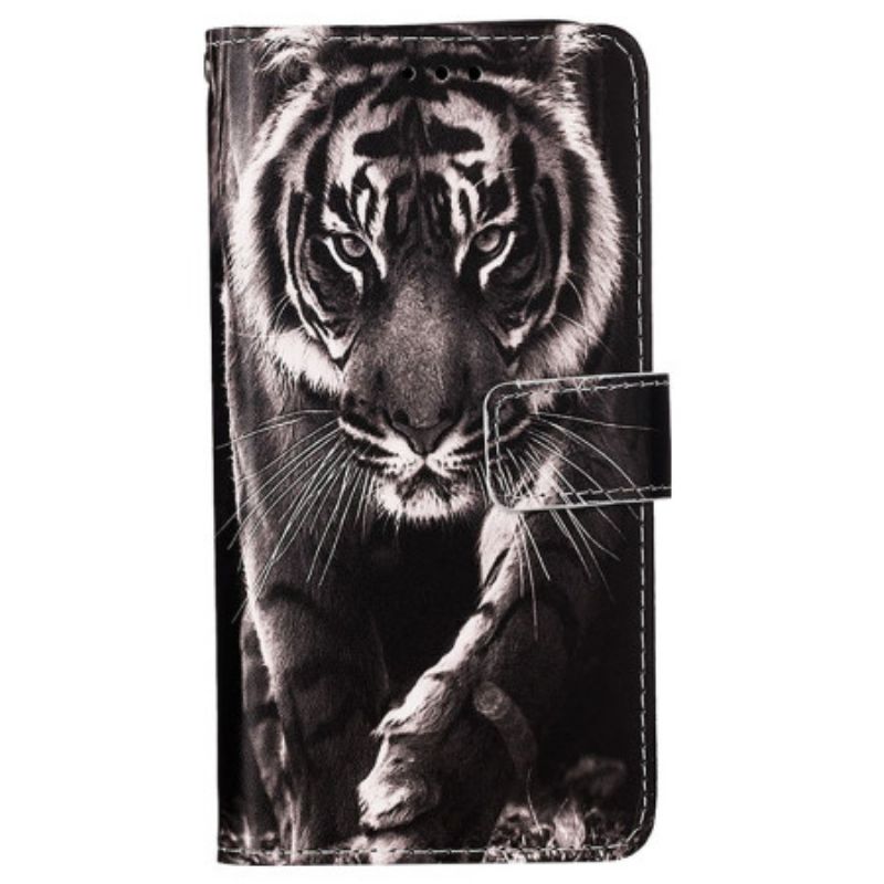 Housse Samsung Galaxy A15 Tigre à Lanière