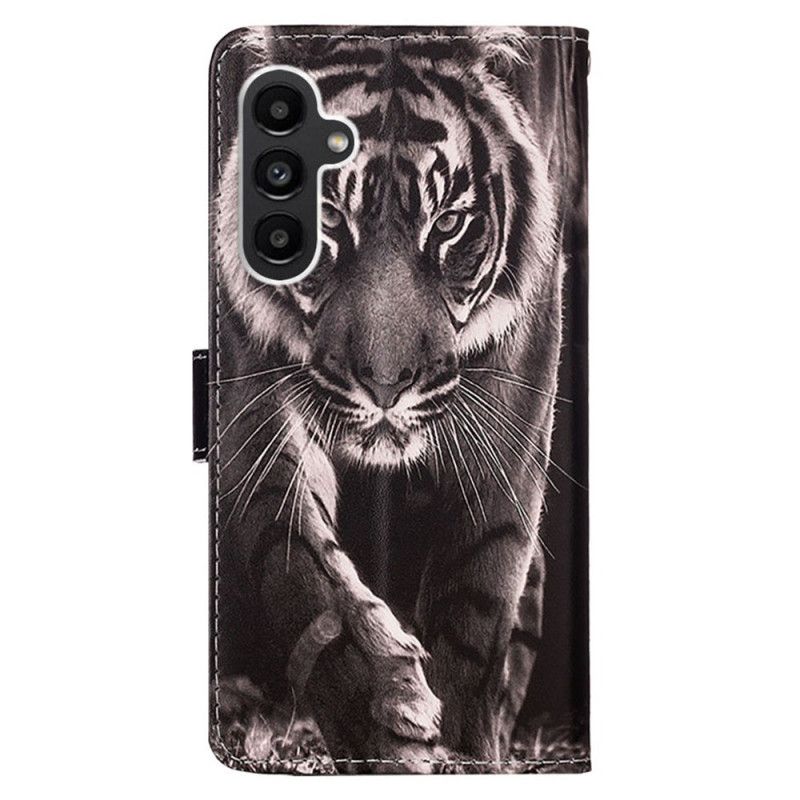 Housse Samsung Galaxy A15 Tigre à Lanière