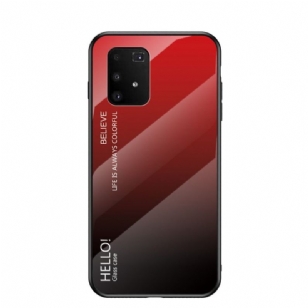 Coque Samsung Galaxy S10 Lite dos en verre dégradé de couleurs