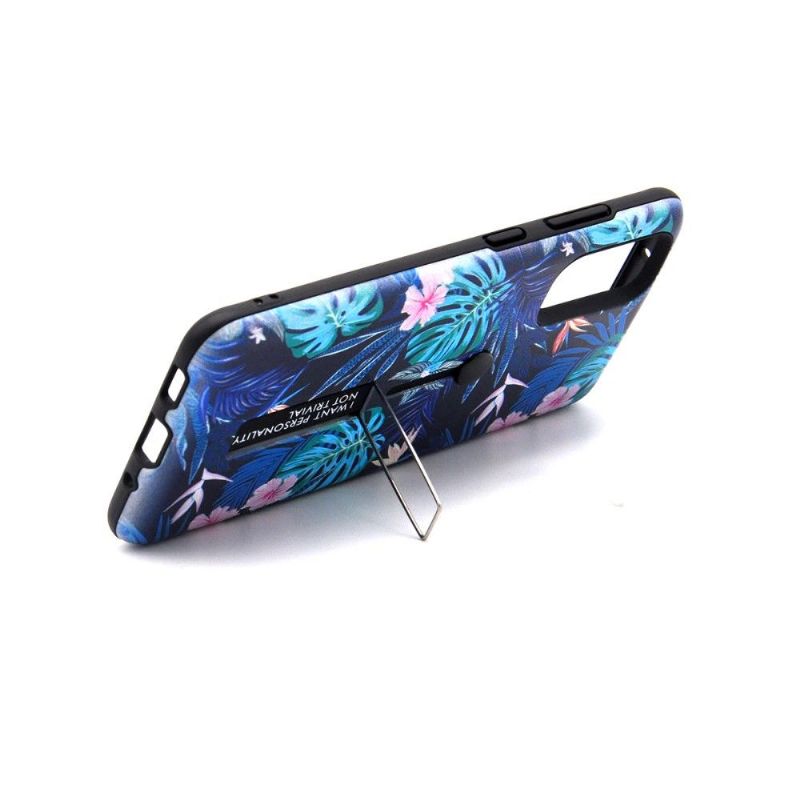 Coque Samsung Galaxy S10 Lite Feuilles Tropicales Fonction Support