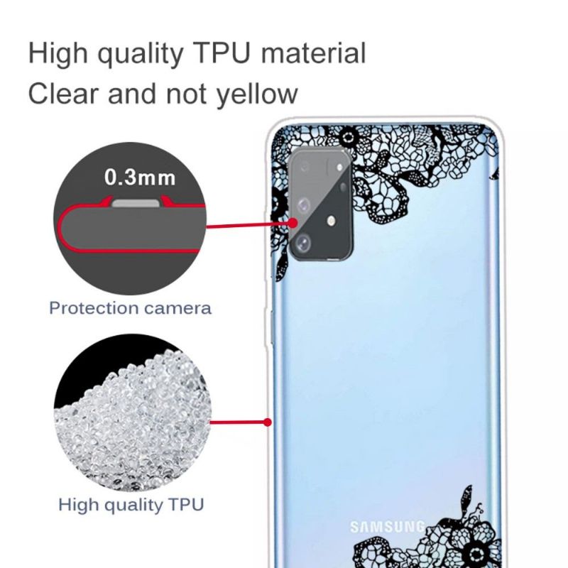 Coque Samsung Galaxy S10 Lite fleur dentelle