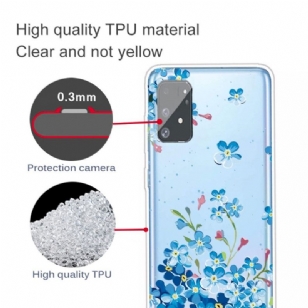 Coque Samsung Galaxy S10 Lite Fleurs Bleues