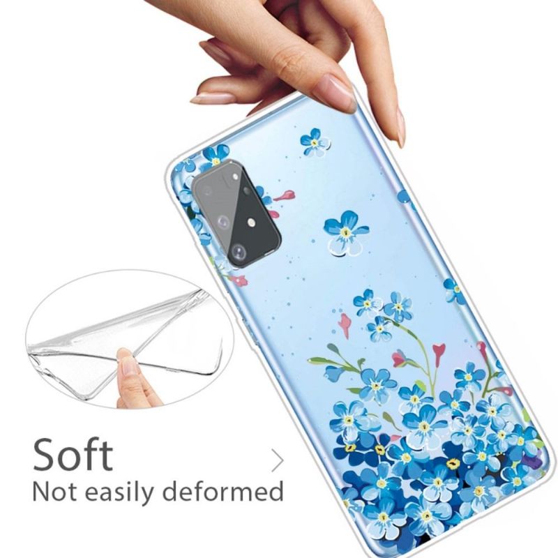 Coque Samsung Galaxy S10 Lite Fleurs Bleues