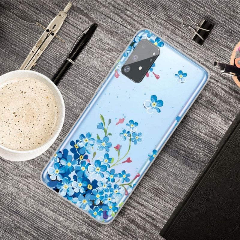 Coque Samsung Galaxy S10 Lite Fleurs Bleues