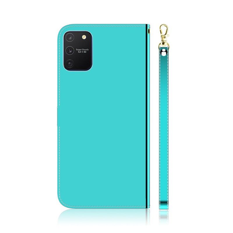 Housse Samsung Galaxy S10 Lite simili cuir effet miroir