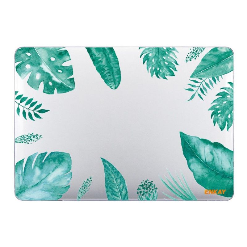 Coque MacBook Pro 16" 2021 feuilles vertes