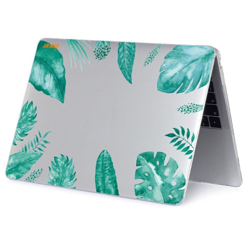 Coque MacBook Pro 16" 2021 feuilles vertes