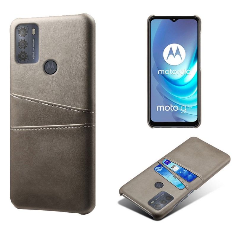 Coque Motorola Moto G50 Mélodie effet cuir porte cartes