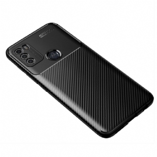 Coque style fibre de carbone pour Motorola Moto G50