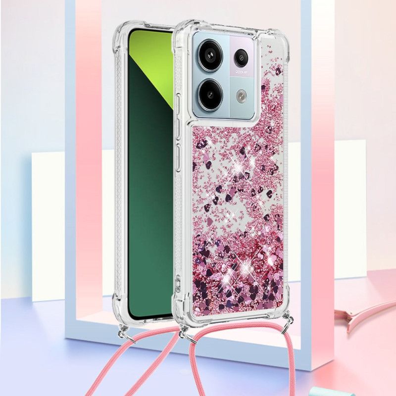 Coque à Cordon Xiaomi Redmi Note 13 Pro 5G / Poco X6 5G Paillettes