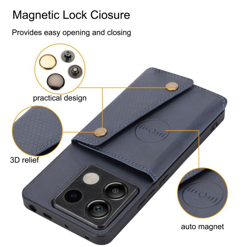 Coque Xiaomi Redmi Note 13 Pro 5G / Poco X6 5G avec Porte-Cartes Support